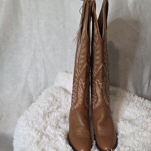 Ariat Tan Leather Over the Knee Boots